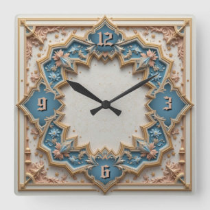 Reloj Cuadrado Menta deco