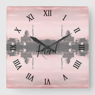 Reloj Cuadrado Mezquita Buniya Bagdad Iraq Antiguo