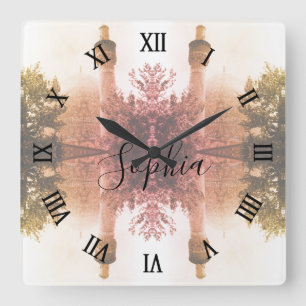 Reloj Cuadrado Mezquita real de Isfahán Irán antiguo