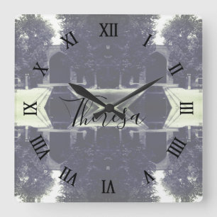 Reloj Cuadrado Mezquita Vintage Irán Isfahán