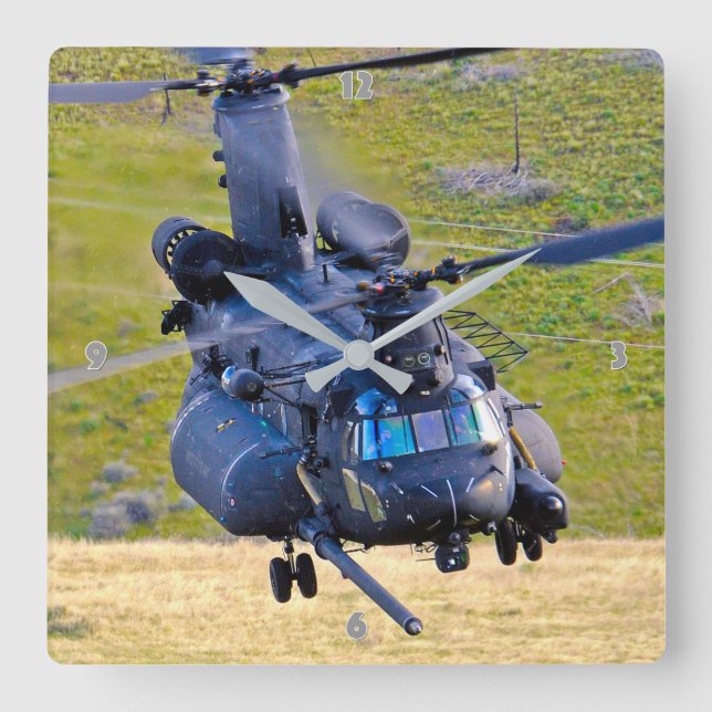 RELOJ CUADRADO MH-47G CHINOOK (Anverso)