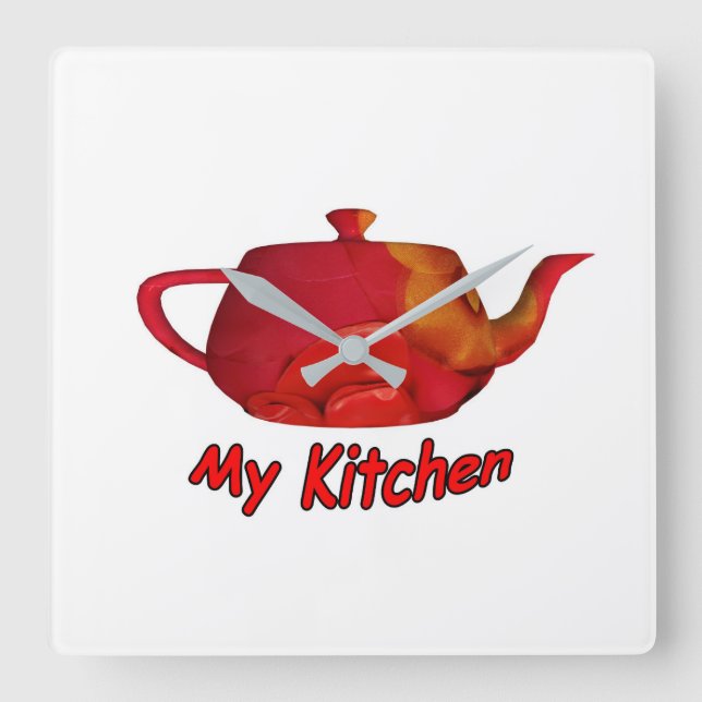 Reloj Cuadrado Mi cocina (Anverso)