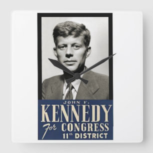 Reloj Cuadrado Miembro del Congreso John F. Kennedy circa 1946