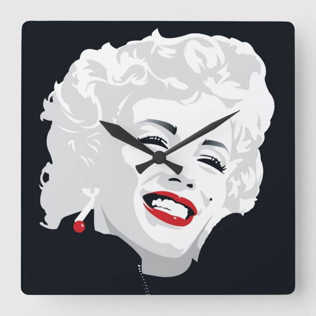 Reloj Cuadrado Miki Marilyn (Anverso)