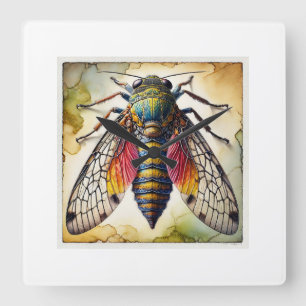 Reloj Cuadrado Mimeryssamena Butterfly 010924IREF209 - Watercolor