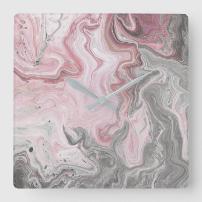 Reloj Cuadrado Minerales de Rubor (Anverso)