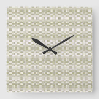 Reloj Cuadrado Minimalist Sage Green Geometric Wall Clock