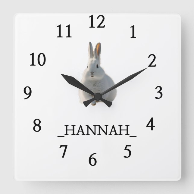 Reloj Cuadrado Minimalista moderno (Anverso)