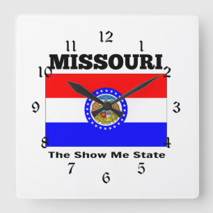 Reloj Cuadrado Missouri, el show me state