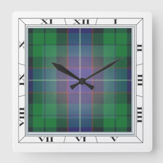 Reloj Cuadrado Mitchell (& others) Tartan Wall Clock