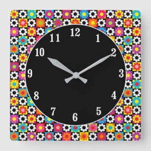 Reloj Cuadrado Mod Flor de Poder