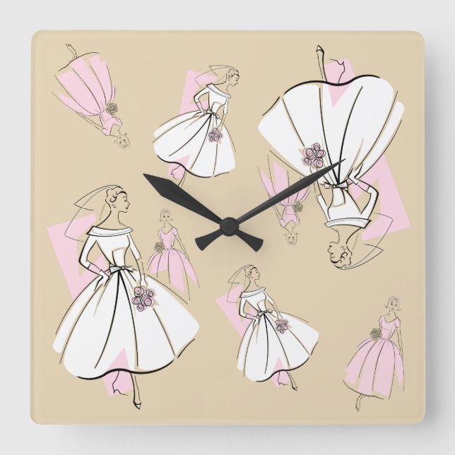 Reloj Cuadrado Moda Bride Neutral Group Plazo múltiple (Anverso)