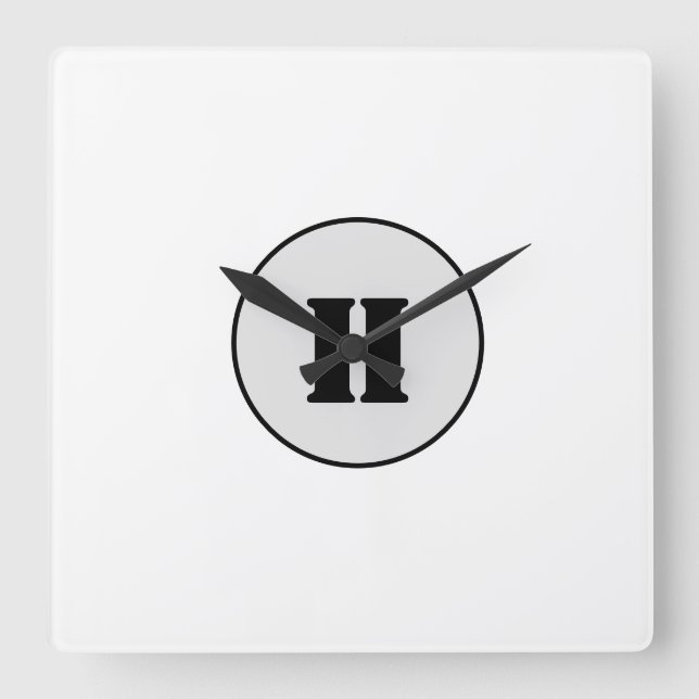 Reloj Cuadrado Moda DE ESTILO MÍNIMO MODERNO MONOGRAM ELEGANTE SI (Anverso)