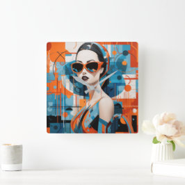 Reloj Cuadrado Moda mujer moderna, elegancia geométrica