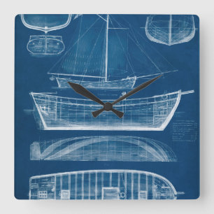 Reloj Cuadrado Modelo antiguo II de la nave