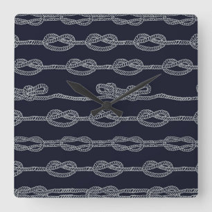 Reloj Cuadrado Modelo de nudos marino