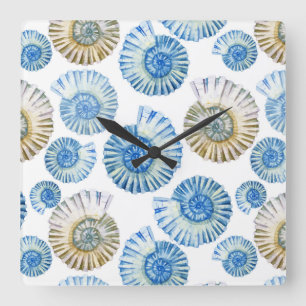 Reloj Cuadrado Modelo en colores pastel 2 del Seashell