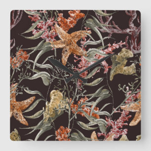 Reloj Cuadrado Modelo lamentable de la vida marina