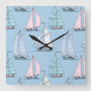 Reloj Cuadrado Modelo lindo 1 del velero