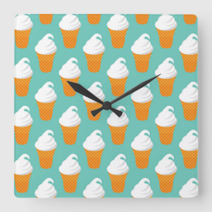 Reloj Cuadrado Modelo poner crema del cono de Vanilla Ice