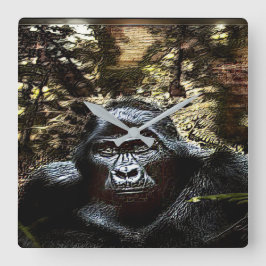 Reloj Cuadrado Modelos primarios: Gorila destacado 02