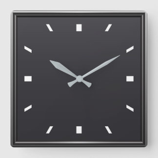 Reloj Cuadrado Modern black and white square wall clock