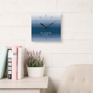 Reloj Cuadrado Modern Gradient Wall Clock - Home Sweet Home 