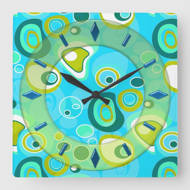 Reloj Cuadrado Modern wall clock design . (Anverso)