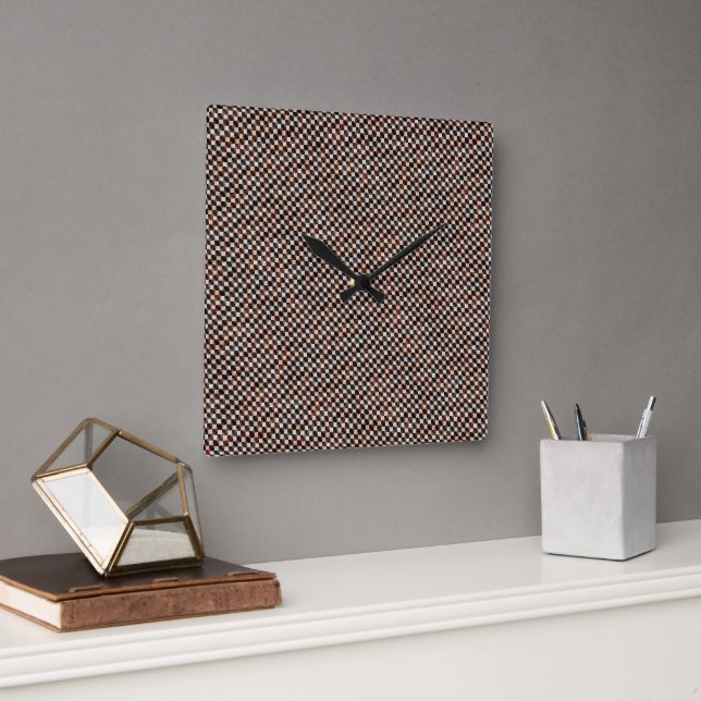 Reloj Cuadrado Modern weave abstract geometric pattern  1277 (Oficina)