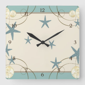 Reloj Cuadrado Moderna Casa De Playa Decoración De Piscina Estela