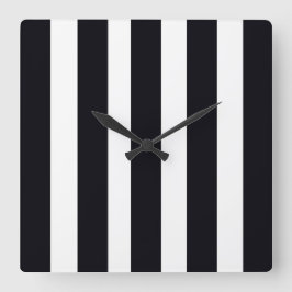 Reloj Cuadrado Moderna Moda Clásica Guay Black & White Stried