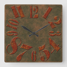 Moderno Rusty Rusty Metalizado números grandes