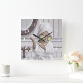 Reloj Cuadrado Modo de recarga: Miss Meow en el antrobio