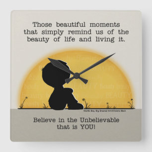 Reloj Cuadrado Momentos hermosos