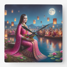 Mona en el Festival Roy Krathong Tailandia