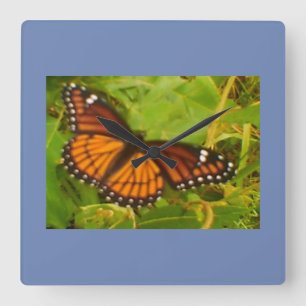 Reloj Cuadrado Monarca naranja