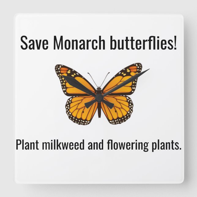 Reloj Cuadrado Monarch Square Wall Clock (Anverso)