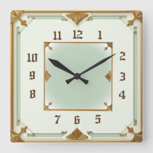 Reloj Cuadrado Moneda Art Déco