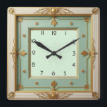 Reloj Cuadrado Moneda Art Deco<br><div class="desc">Gran diseño de reloj. Te encantará como a otros. Tenga la libertad de usar este diseño para otro producto que desee o para el personalizar y agregue su texto. Sígueme por más. Gracias. Que tengas un buen día.</div>