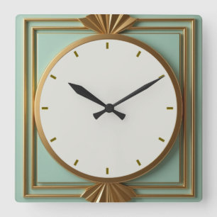 Reloj Cuadrado Moneda Art Déco