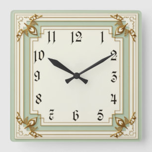 Reloj Cuadrado Moneda Art Deco