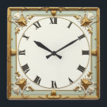Reloj Cuadrado Moneda Art Deco<br><div class="desc">Gran diseño de reloj. Te encantará como a otros. Tenga la libertad de usar este diseño para otro producto que desee o para el personalizar y agregue su texto. Sígueme por más. Gracias. Que tengas un buen día.</div>