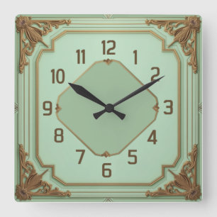 Reloj Cuadrado Moneda Art Déco