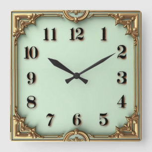 Reloj Cuadrado Moneda Art Déco