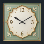 Reloj Cuadrado Moneda Art Deco<br><div class="desc">Gran diseño de reloj. Te encantará como a otros. Tenga la libertad de usar este diseño para otro producto que desee o para el personalizar y agregue su texto. Sígueme por más. Gracias. Que tengas un buen día.</div>