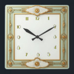 Reloj Cuadrado Moneda Art Deco<br><div class="desc">Gran diseño de reloj. Te encantará como a otros. Tenga la libertad de usar este diseño para otro producto que desee o para el personalizar y agregue su texto. Sígueme por más. Gracias. Que tengas un buen día.</div>