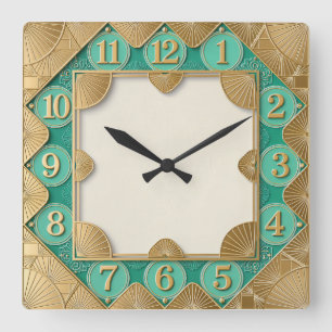 Reloj Cuadrado Moneda Art Déco