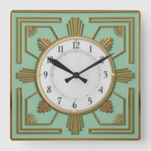 Reloj Cuadrado Moneda Art Déco