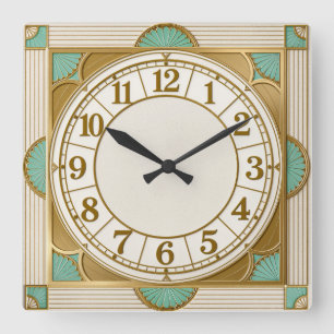 Reloj Cuadrado Moneda Art Déco
