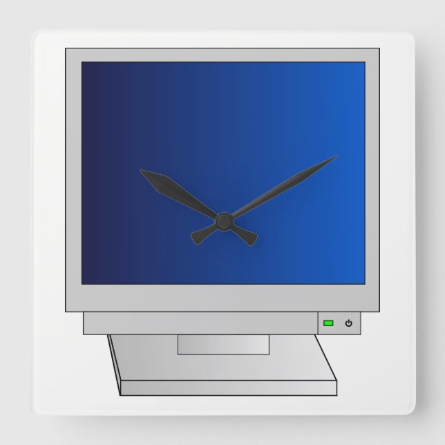 Reloj Cuadrado Monitor (Anverso)